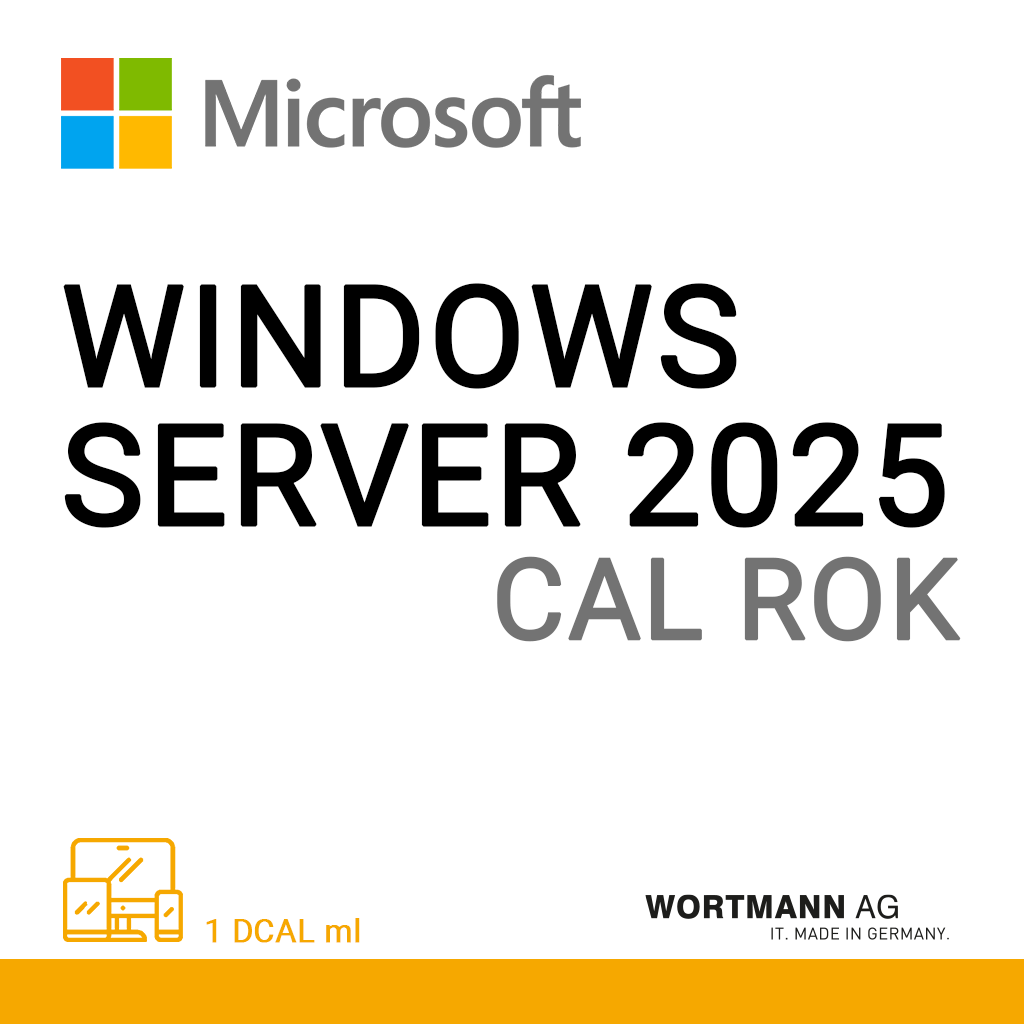 Microsoft Windows Server 2025 CAL 01 DCAL ml ROK Wortmann