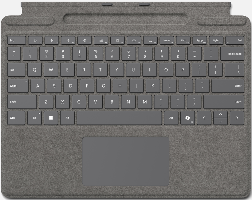 Microsoft Surface Pro Keyboard /w Pen Storage Platinum