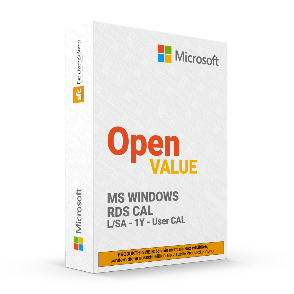 Microsoft Windows Remote Desktop Services CAL L/SA SL OVL 1/1 UCAL AP