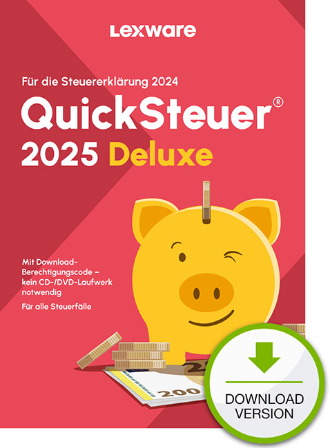Lexware QuickSteuer Deluxe 2025 dt ESD Vv+1YM